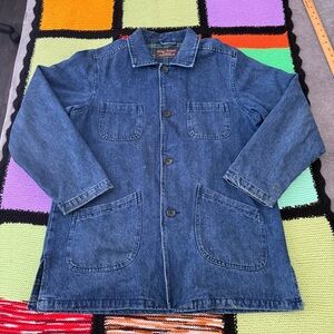 Vintage Chore jacket Jeans Lined LEEVALLEY IRELAND Medium